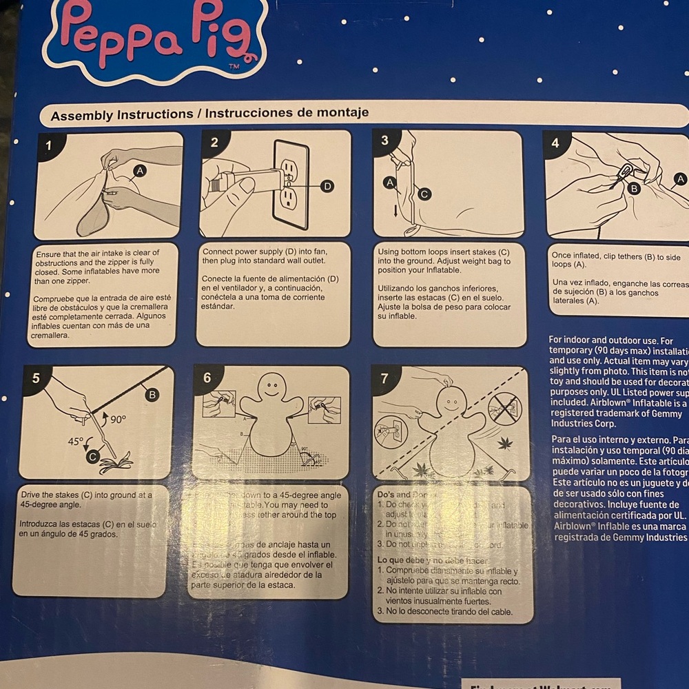 Peppa 🐽 Pig Inflatable - Picture 7 of 7